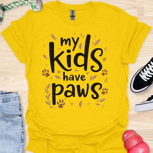 My kids have paws - V2 - Forest T-Shirt